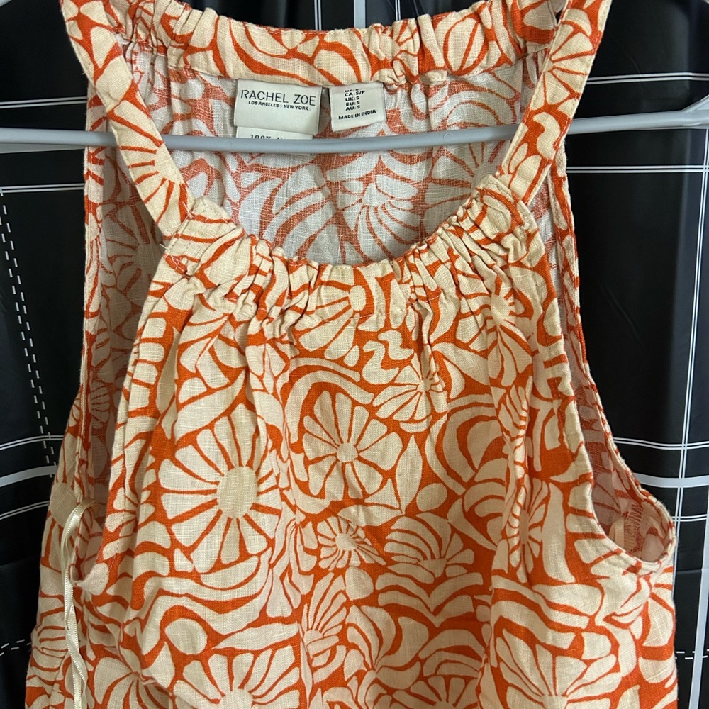 Rachel Zoe Orange Floral Women's Top